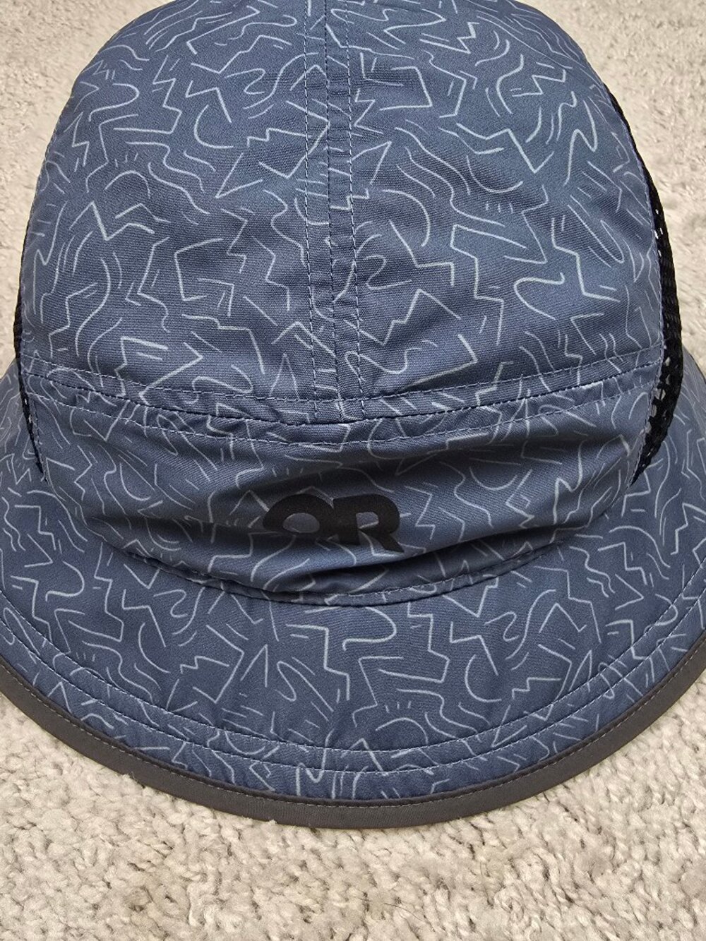 Outdoor Research Swift Bucket Hat Blue Mesh Lightweight White Vented Hat REI